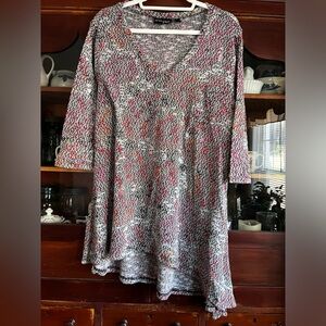 Attitudes by Renee plus 1X asymmetrical top